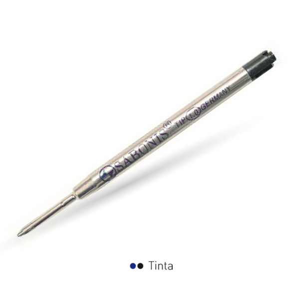 Repuesto metálico para tipo Parker.Los repuestos y tintas de Sabonis estan formulados para ofrecer calidad superior. Estan especialmente diseñados para los boligrafos Sabonis y facilitan una escritura optima.Presentación c/ 1 pieza.Tinta: Negra y azul.