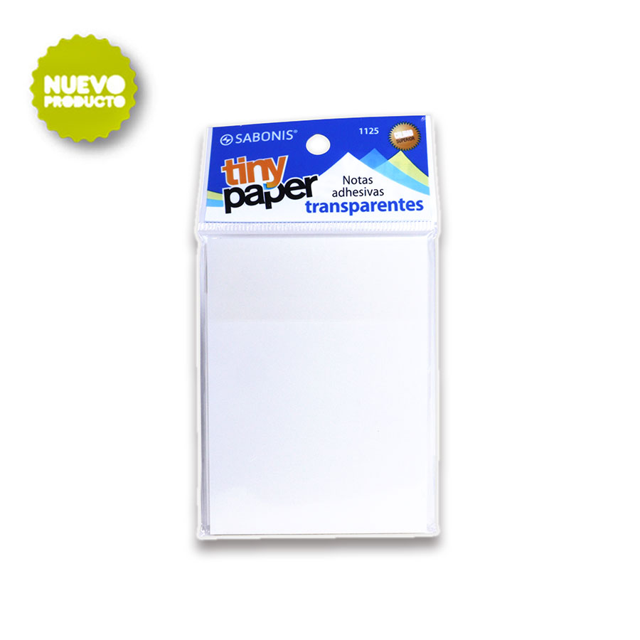 NOTAS ADHESIVAS TRANSPARENTES C/ 50 HOJAS