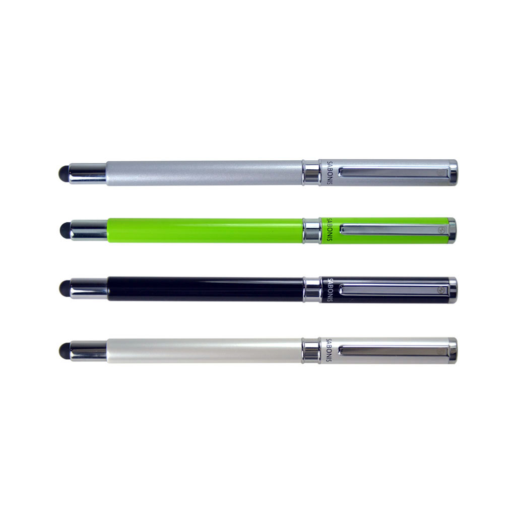 Roller SABONIS modelo TOUCH.
Su dise&ntilde;o es la combinaci&oacute;n del buen hacer lujo y personalidad. Ideal para las grandes ocasiones y el momento exacto para ser utilizada. Calidad garantizada.
Precio unitario, incluye estuche.
Modelo en: Plata, azul, verde, negro y blanco.
Tinta: Negra.