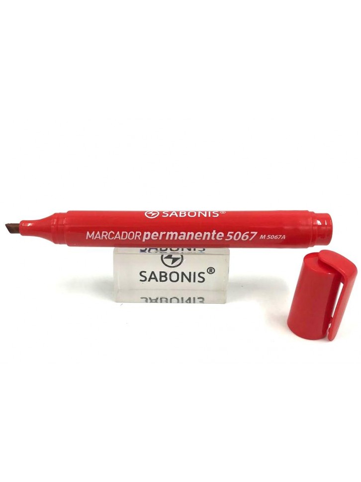 Marcador permanente punta biselada.Secado rápido y mayor duración. Ideal para el uso escolar, oficina y taller. Calidad garantizada.Tinta: Negro, azul, rojo y verde.Caja c/ 12 piezas por color.