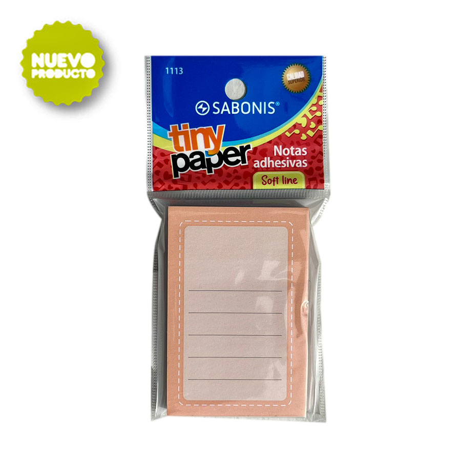 Block para notas 4 colores c/ 80 hojas soft line.